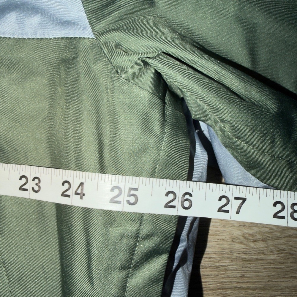 The North Face Mens NF0A3RSX Hooded Windbreaker Jacket Olive Green Grey XL - Picture 3 of 9